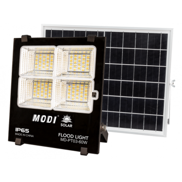 Projecteur solaire intelligent moderne de 60 W