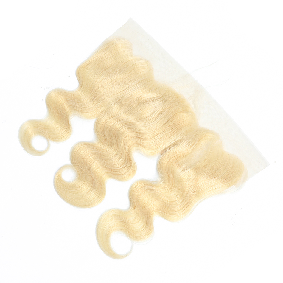 10A Quality Remy Virgin Human Hair Unprocessed Mink Virgin Brazilian hair 13x4 lace frontal body wave 613 blonde