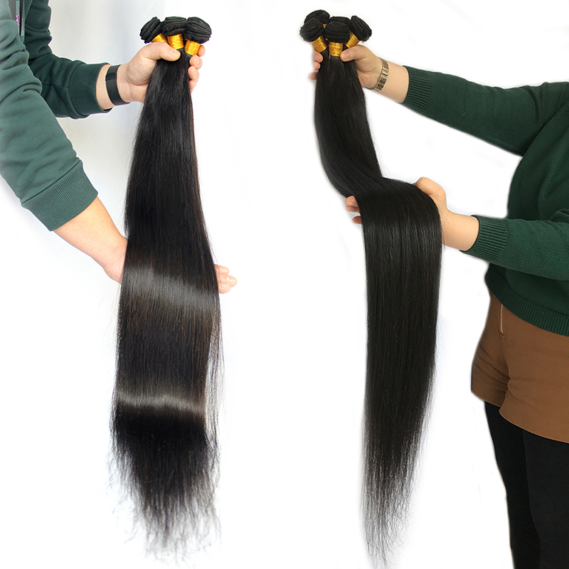 40 inch brazilian human hair raw cambodian hair, 100% virgin 8 to 40 inch human hair, organic remy 40 inch virgin hair