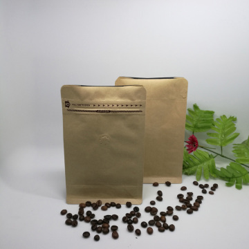 flat bottom ziplock bag aluminium foil bag for coffee packaging