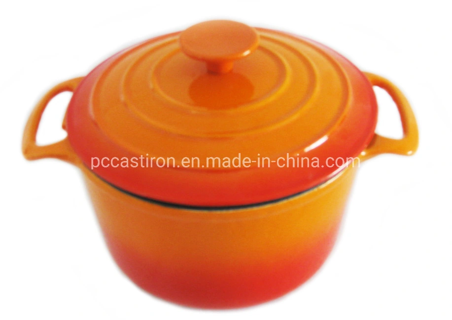 Dia: 20 3qt Porcelain Cast Iron Cocotte Manufacturer From China