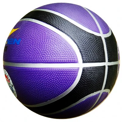 12 Panels Colorful High Quality Rubber Basketball