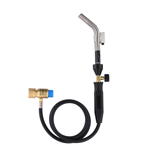 Gas Self-ignition Torch With valve and 1.5M hose used for HVAC LPG, MPS, MAPP, Propane, Propylene gases