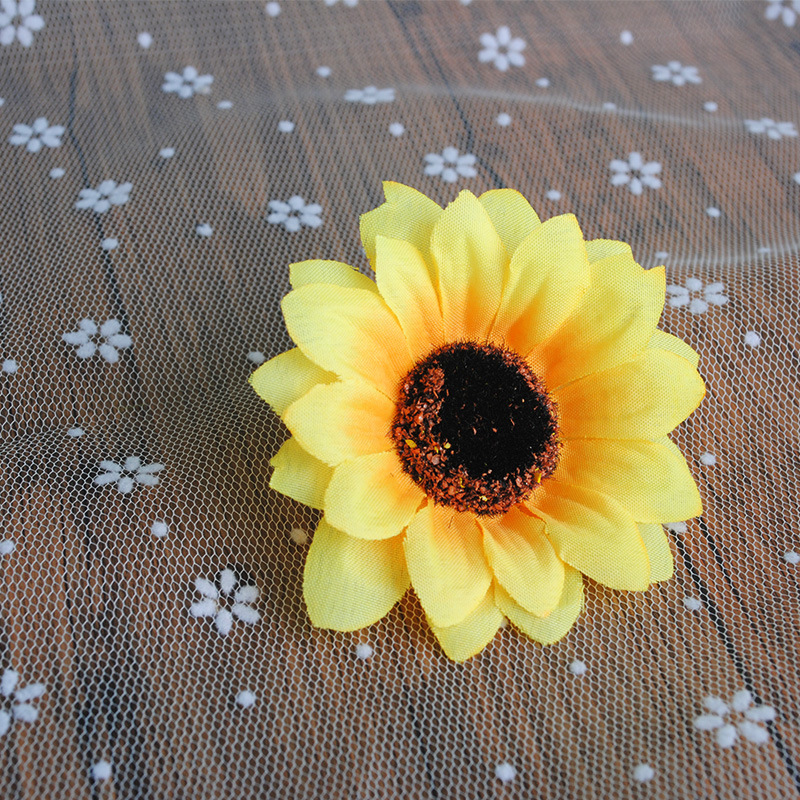 Simulation solar flower wholesale handmade silk cloth flower sunflower chrysanthemum DIY artificial flower accessories