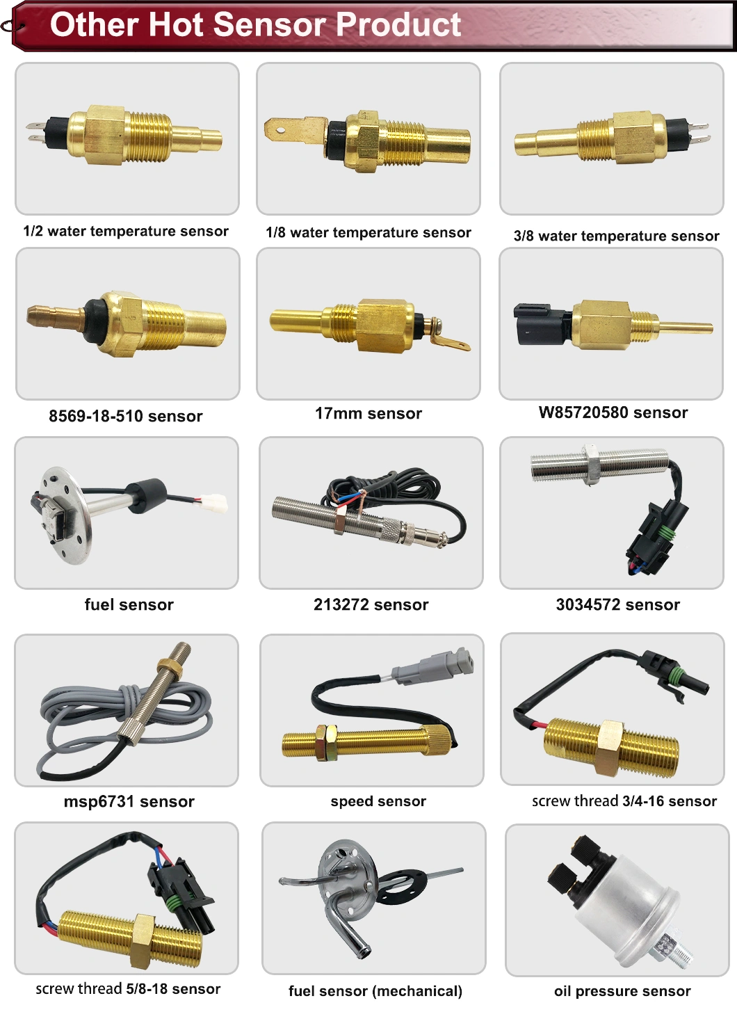 Construction Machinery Parts Pressure Sensor Switch 30b0121 for Generator