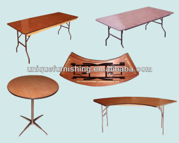 Restaurant Catering Folding Tables Bistro Plywood Folding Table