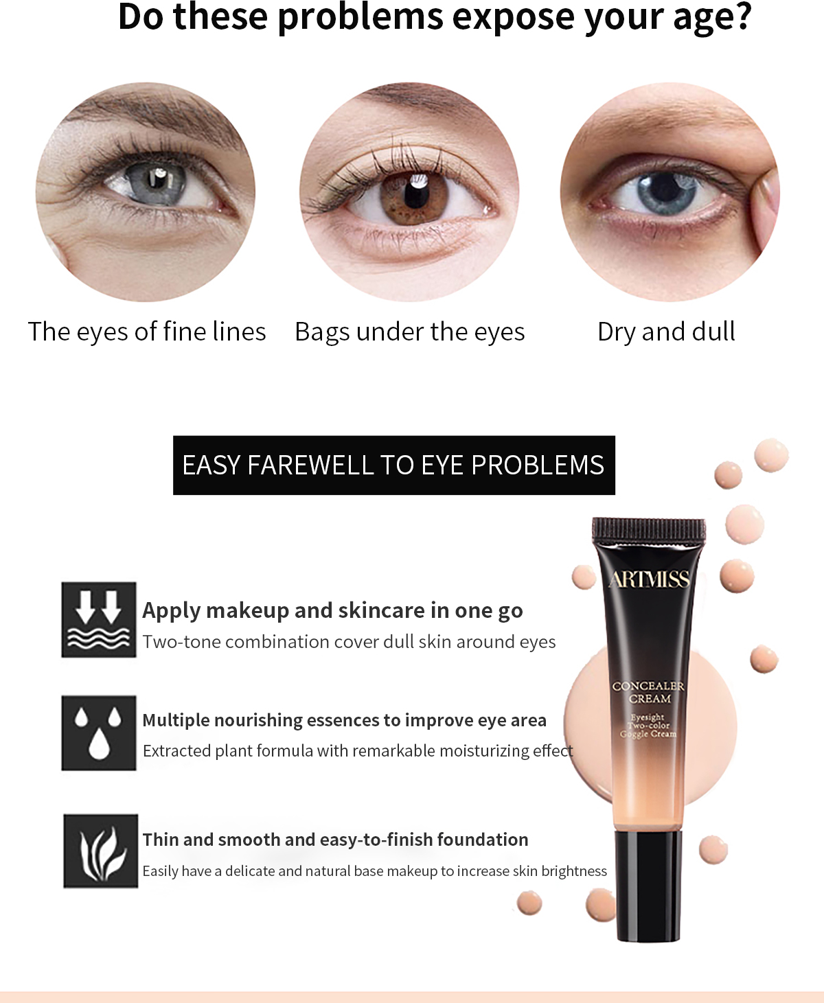 Eye Bag Anti Wrinkle Dark Circle Eye Cream