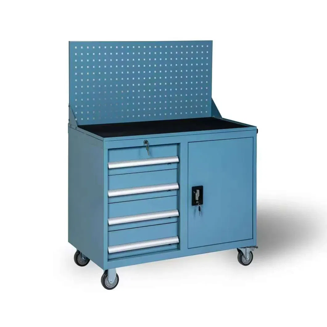 Multifunction Hardware Tools Stainless Steel Rooling Wheeled Storage Tool Chest Cabinet