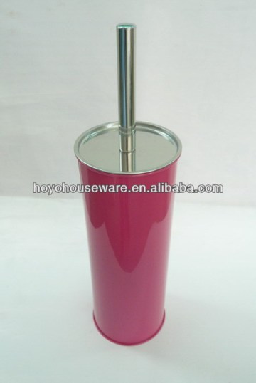 pink body curved toilet brush