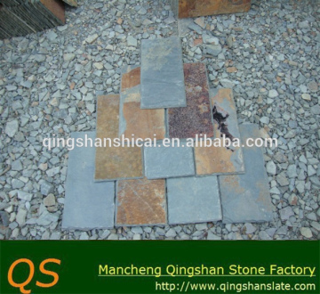 natural rusty slate stone flat roof tiles