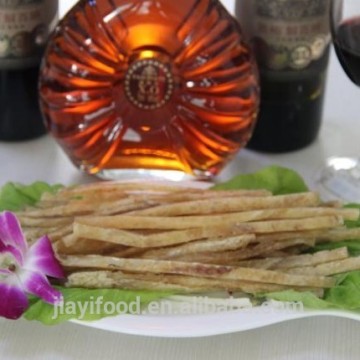 Dried salted blue whiting strips