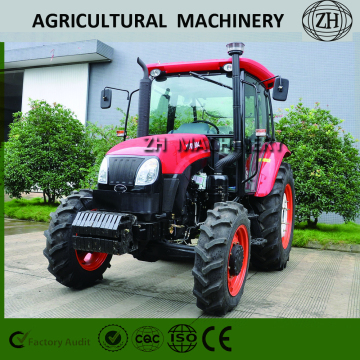 Red Agricultural Machinery 90HP Farm Tractor