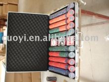 1000pcs poker chip set(ceramic poker chips)with alu. case