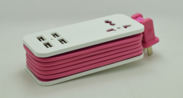 5V 4.2A travel USB extension socket