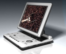 12.5"Multimedia Portable DVD Player with TV TUNER