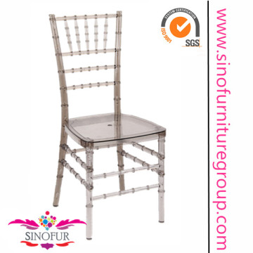 crystal smoke chocalate polycarbonate chiavari chair