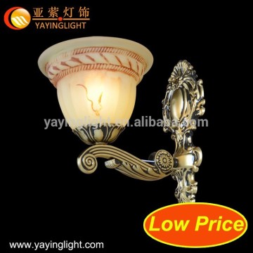 simple brass wall lamp,glass corridor wall light