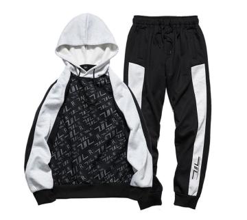 Men 2pcs Casual Hoodies Jogging Pants Tracksuit
