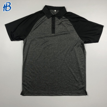 black collar and short sleeve grey polo shirts