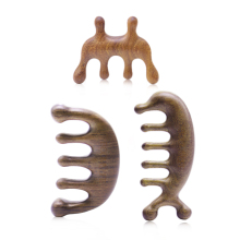 Green Sandalwood Gua Sha Comb: Scalp and Body Massager