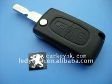 Peugeot 406 remote key, 2 buttons flip remote key,car key 434 MHz . ID46 T14 Chip