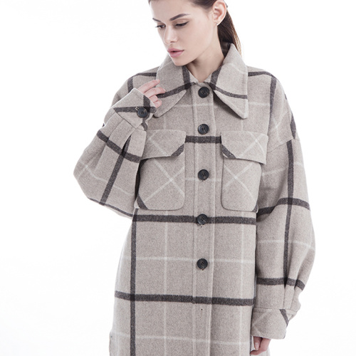 Nya stilar Kvinna Cashmere Coat