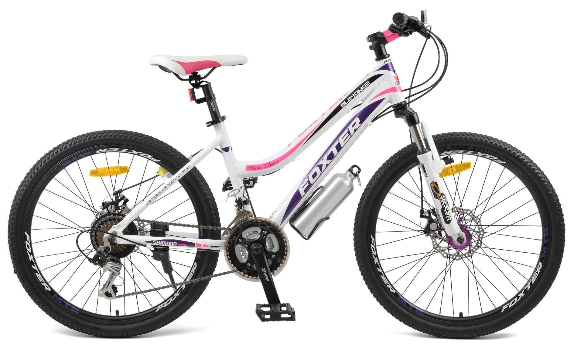 FOxter FT240M02 alaşımlı dağ bisikleti 21 vitesli ön süspansiyon çanak fren 24 inç bisiklet FOxter FT240M02 alloy mountain bike 21peed front suspension dish brake 24inch bike
