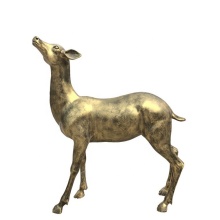 Garden decor life size fiberglass resin deer statue