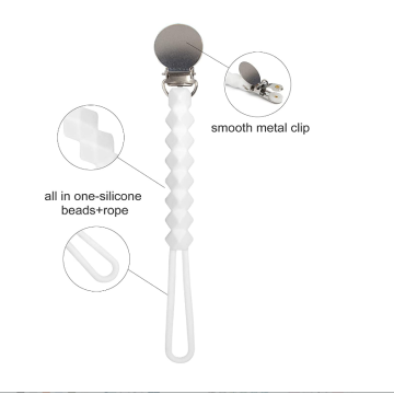 Clip per ciuccio in silicone in silicone alimentare