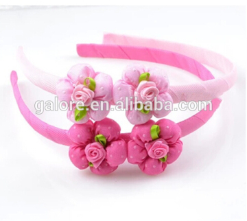 fashion pink flower girls head band