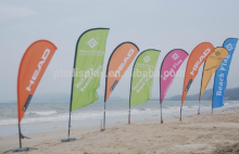 beach flag, flying banner