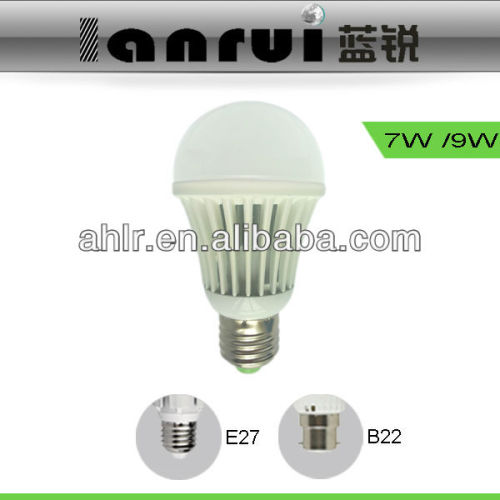 9w E27/E26/B22 LED light bulb lamp CE ROHS