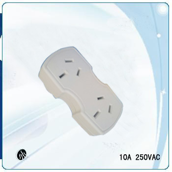 SAA double adapter ,power socket,extension socket