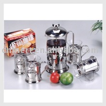 French presses coffee maker & pot set 18/8 stainless steel plunger