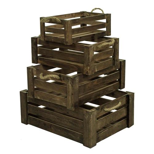 Wooden Rustic Packed Wine Storage Box