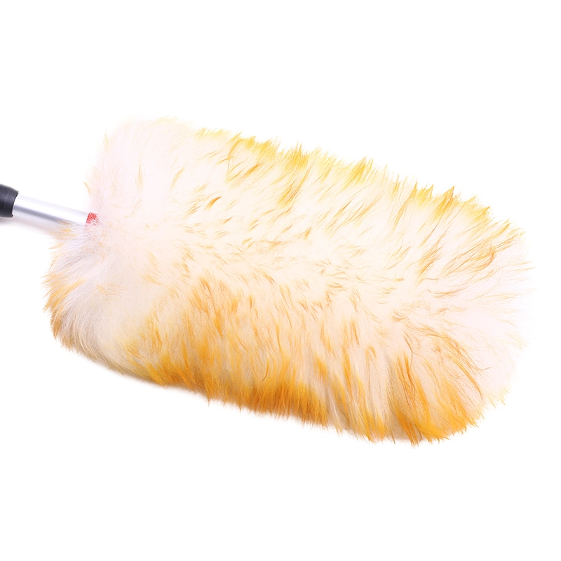 Super Soft Wool Duster with Bamboo Handle, Natural Finish