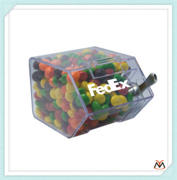 Fedex logo acrylic candy box,plastic candy box,acrylic candy dispenser