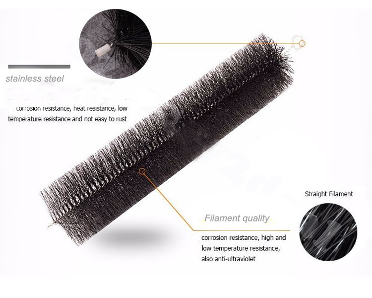 Good quality telescopic roof cleaning gutter brush made in China