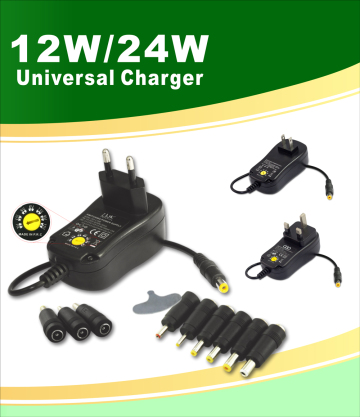 Multi-Voltage (3V-12V) AC/DC Transformer Adapter