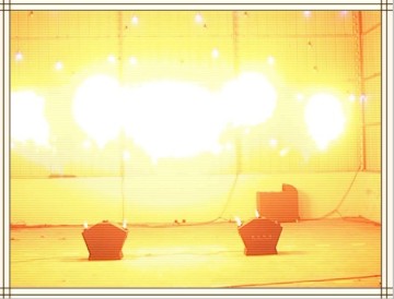 Triple flame projector