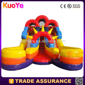 16' Tall Inflatable Double Lane Splash Water Slide For Backyard Parties