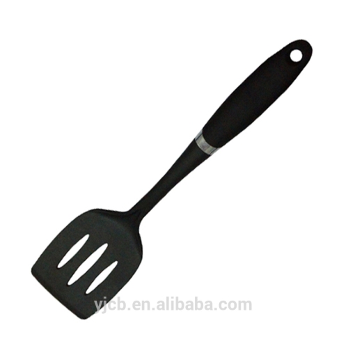 Useful kitchen nylon black slotted spatula