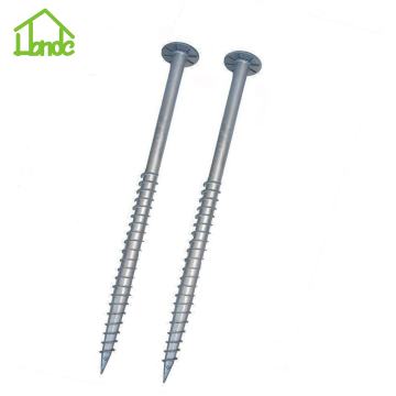 Easily Assembled Ground Screw Pole Anchor