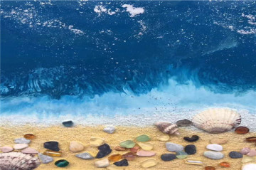 Customizable commercial art floor design