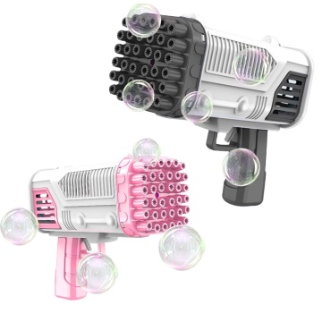 Wholesale 36-Hole Outdoor Bubble Gun Toy: Children's Gatling Style Flashing Bubble Gun