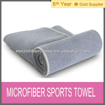 microfiber plain sports towel with compact mesh bag