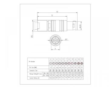 M12 Self-Lock Male Connector Solder Type