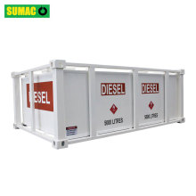 Double walled steel diesel petrol fuel cube tank