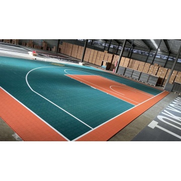 สีกระเบื้อง Modular Court กับเส้นเกม