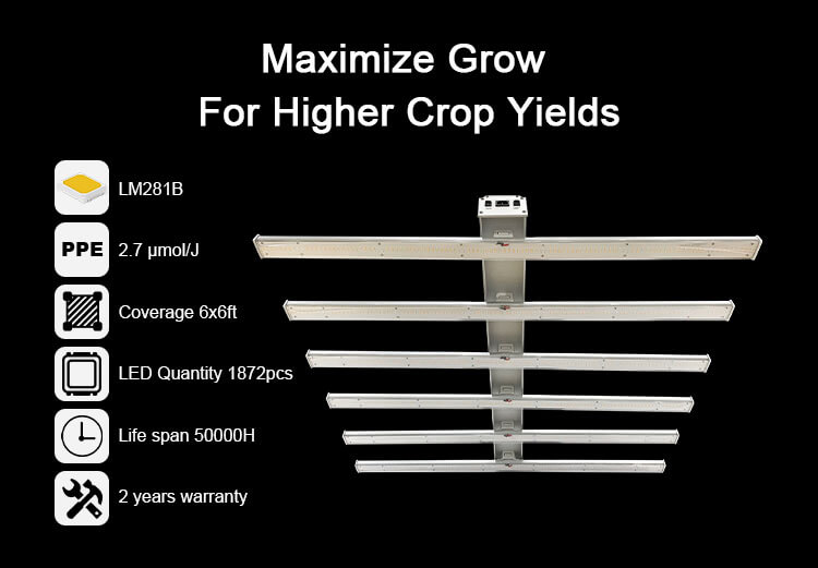 lm301b full spectrum commercial led grow light bar